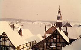 Dorf im Winter